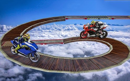 摩托车空中赛道3D截图(2)